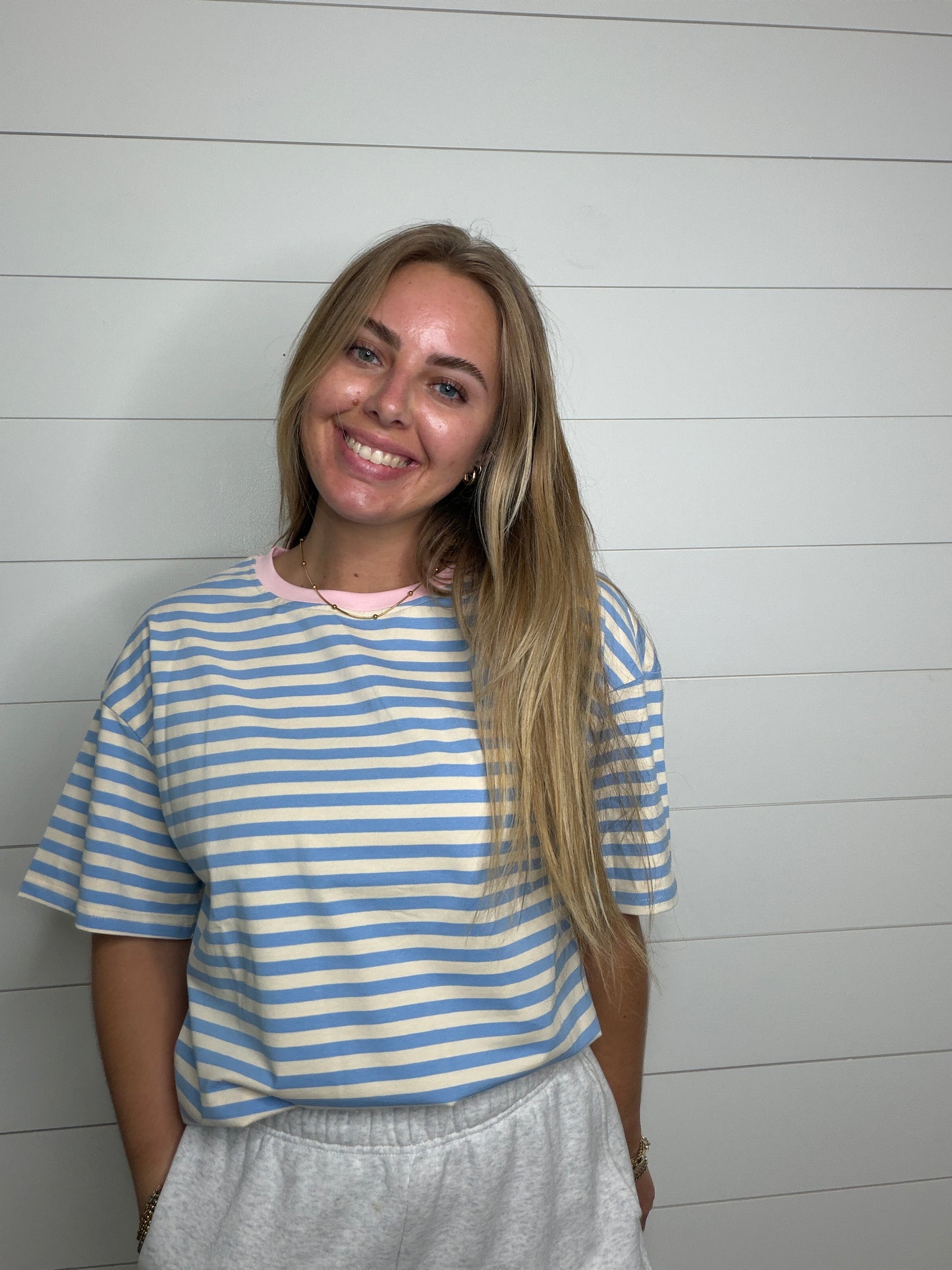 Contrast Stripe Tee
