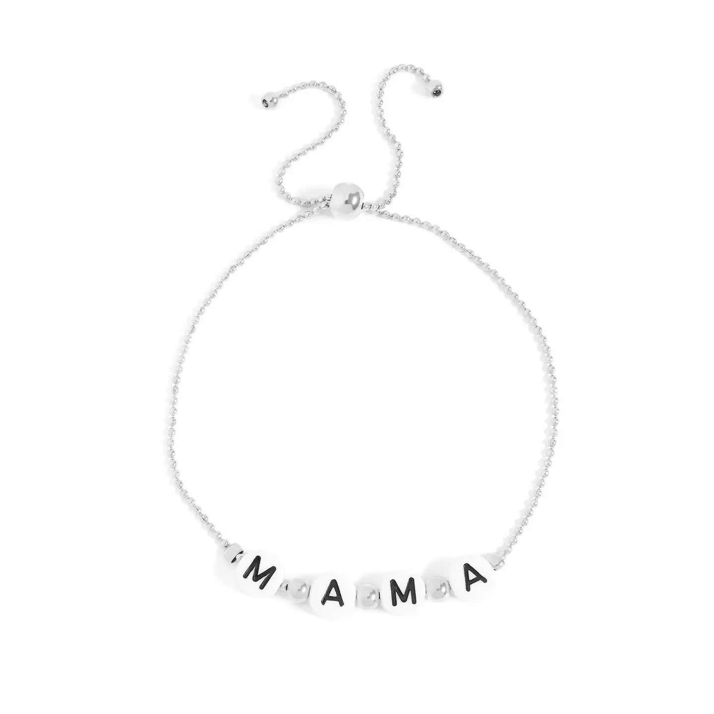 Mama Beaded Adjustable Bracelet