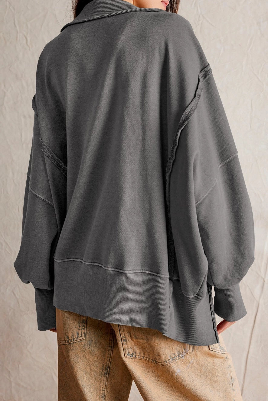 Half Button Sweatshirt