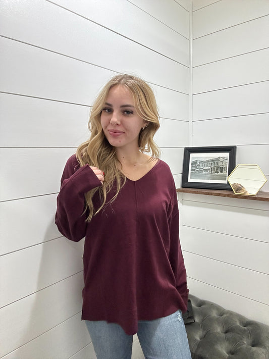 Lightweight V Neck Sweater
