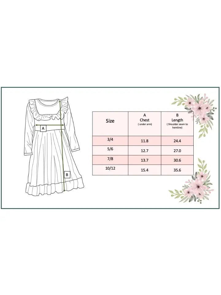 GIRLS Velvet Ruffle Dress