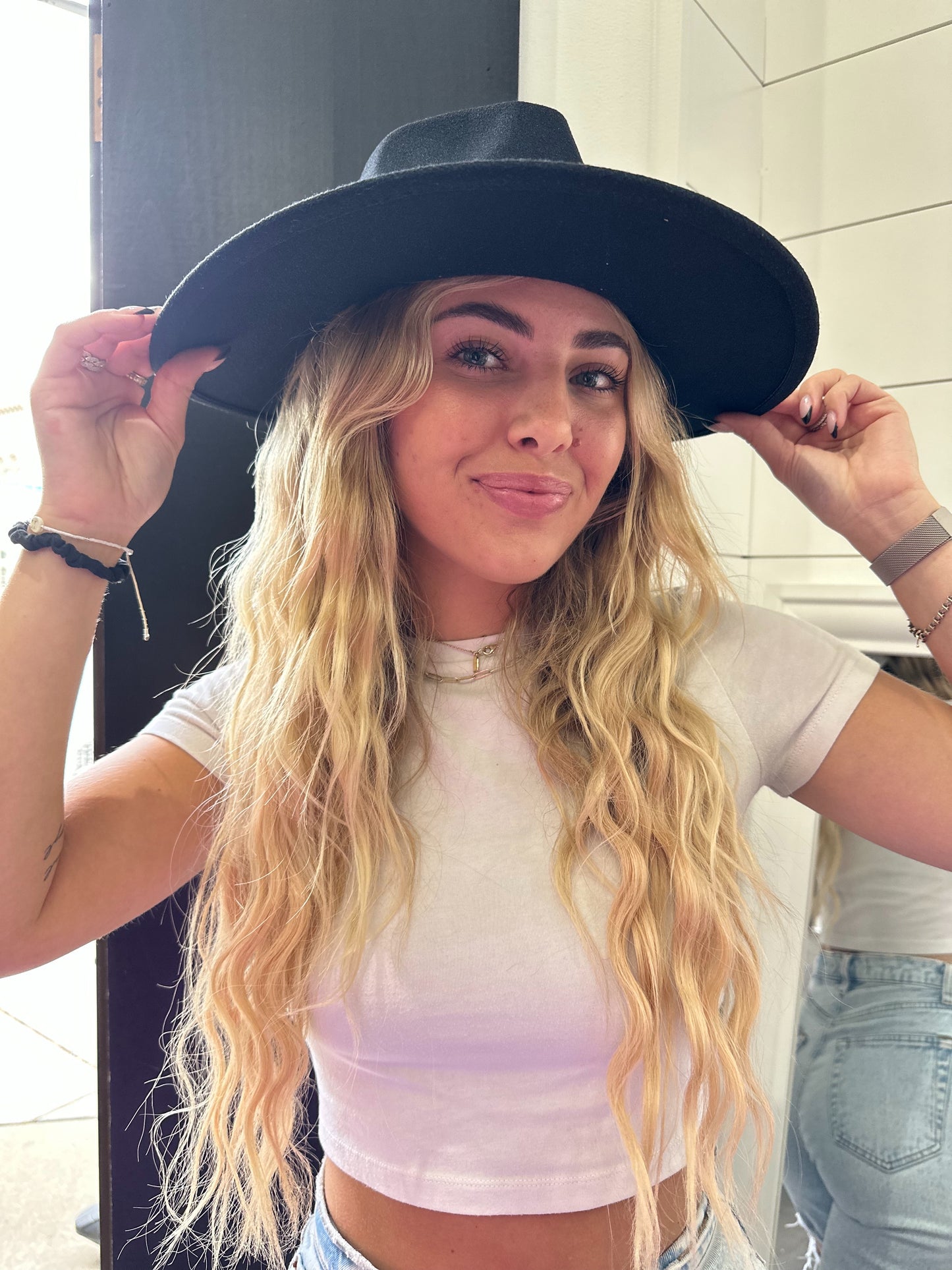 Vintage Fedora Brim Hat