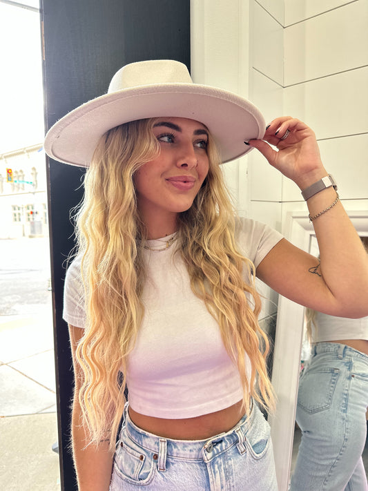 Vintage Fedora Brim Hat