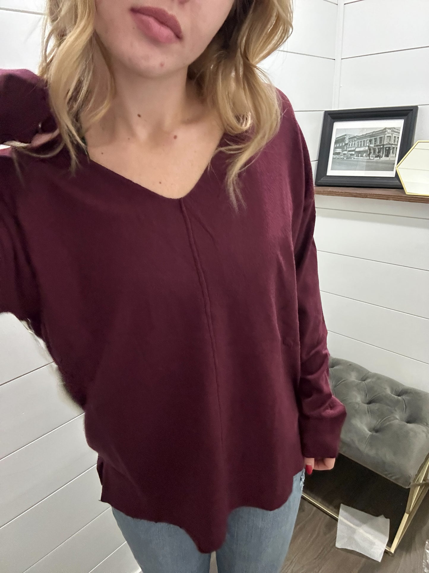 Lightweight V Neck Sweater