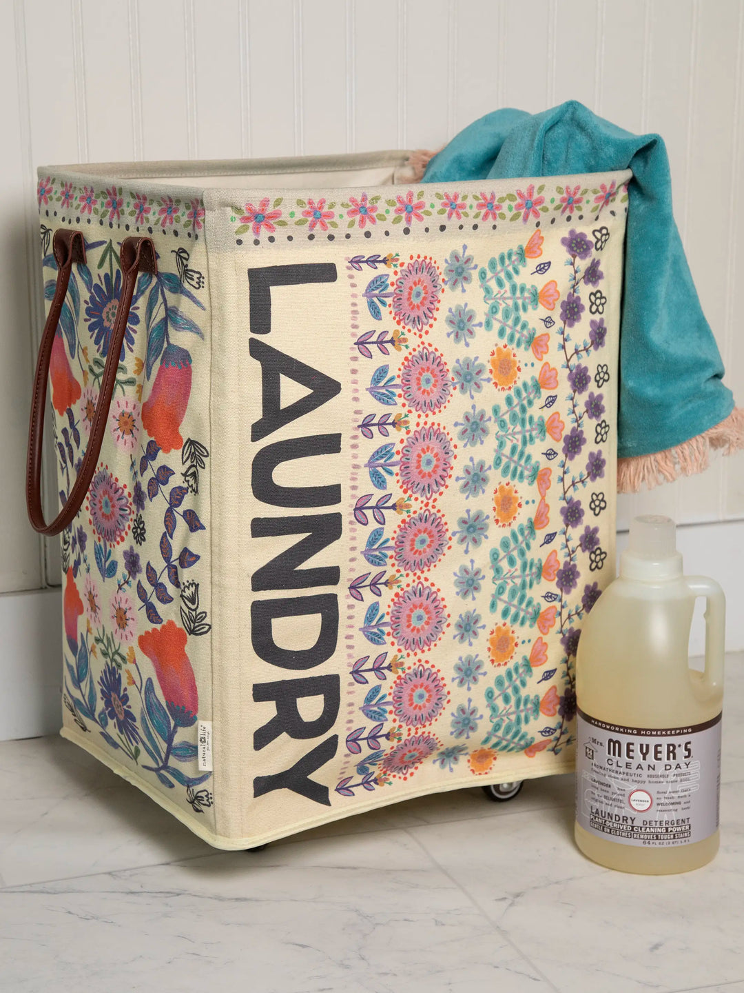 Natural Life - Rolling Laundry Hamper