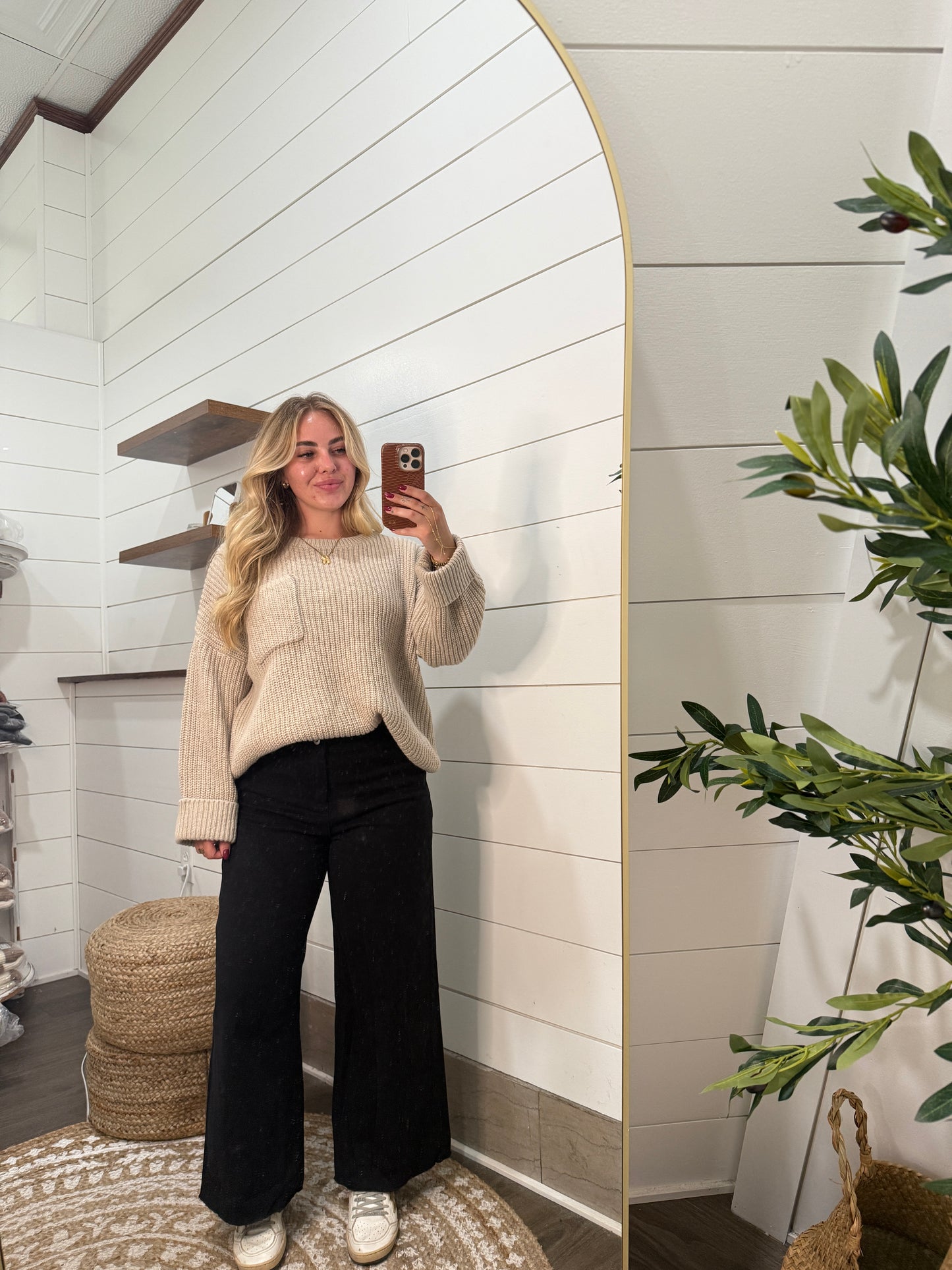 Ribbed Knit Sweater