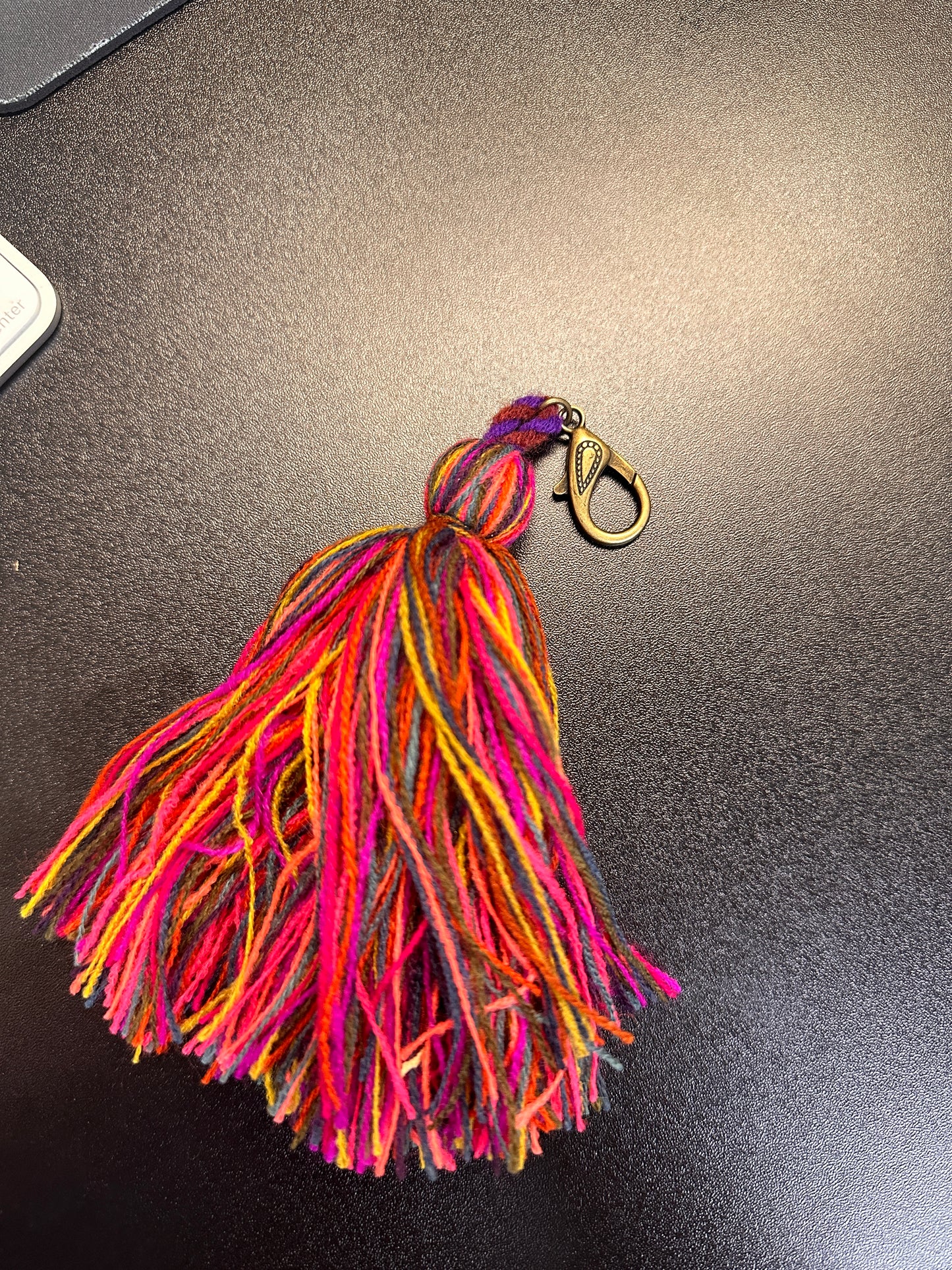 Natural Life Tassel Key Clip