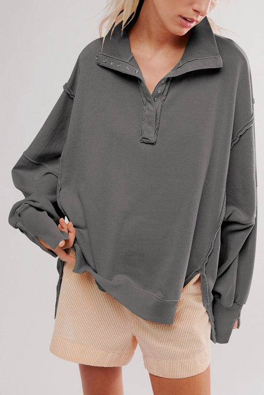 Half Button Sweatshirt
