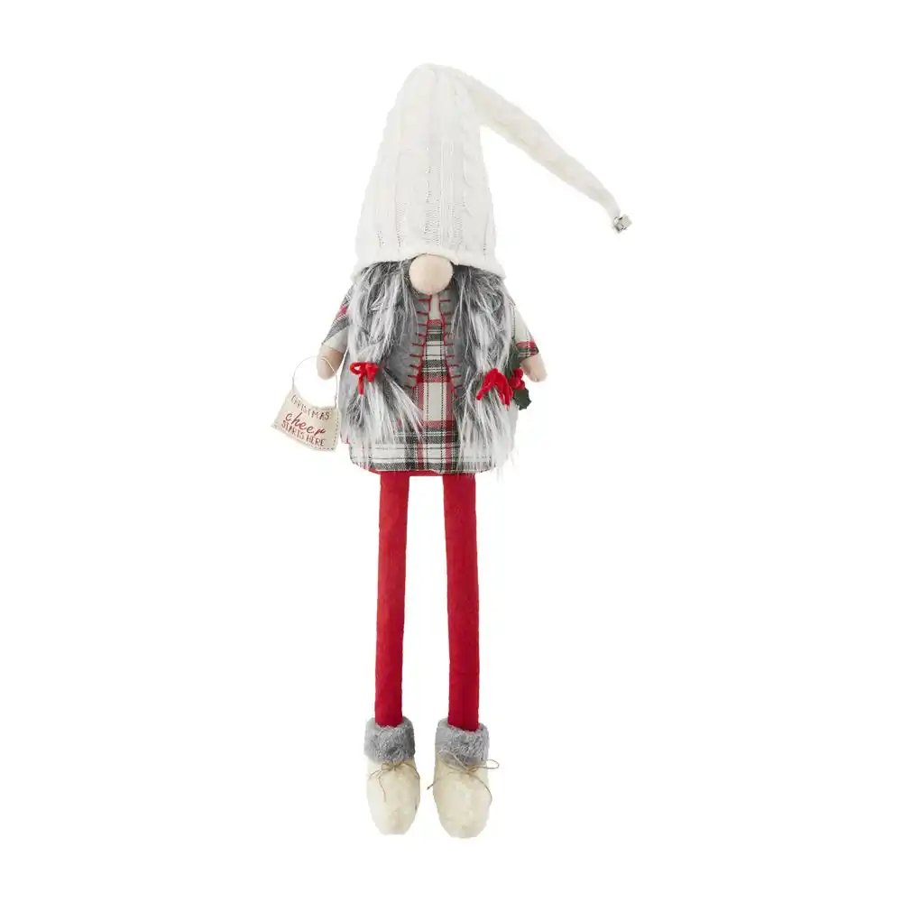 MudPie Cheer Christmas Dangle Leg Gnome