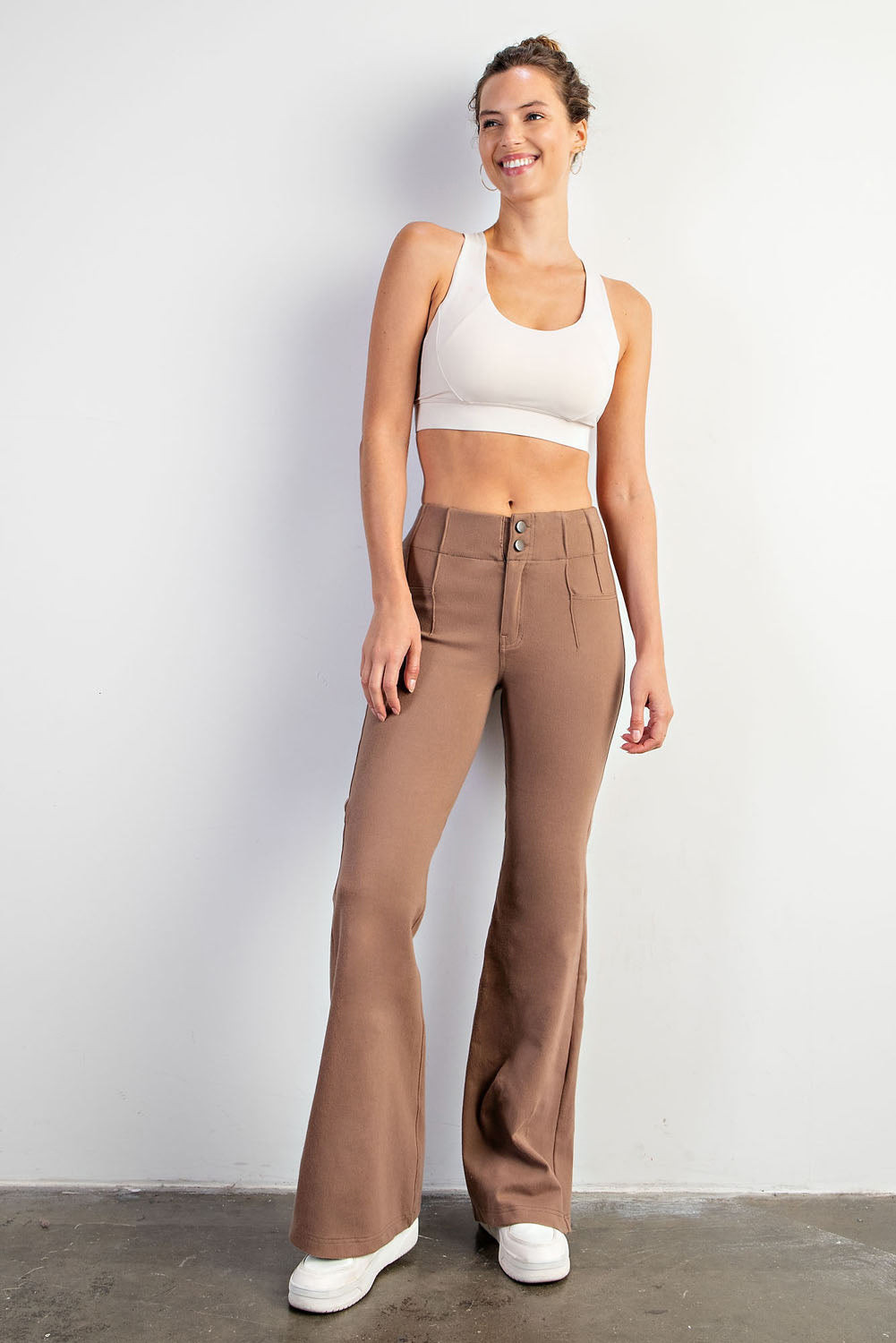 Rae Mode Cotton Stretch Twill Pants