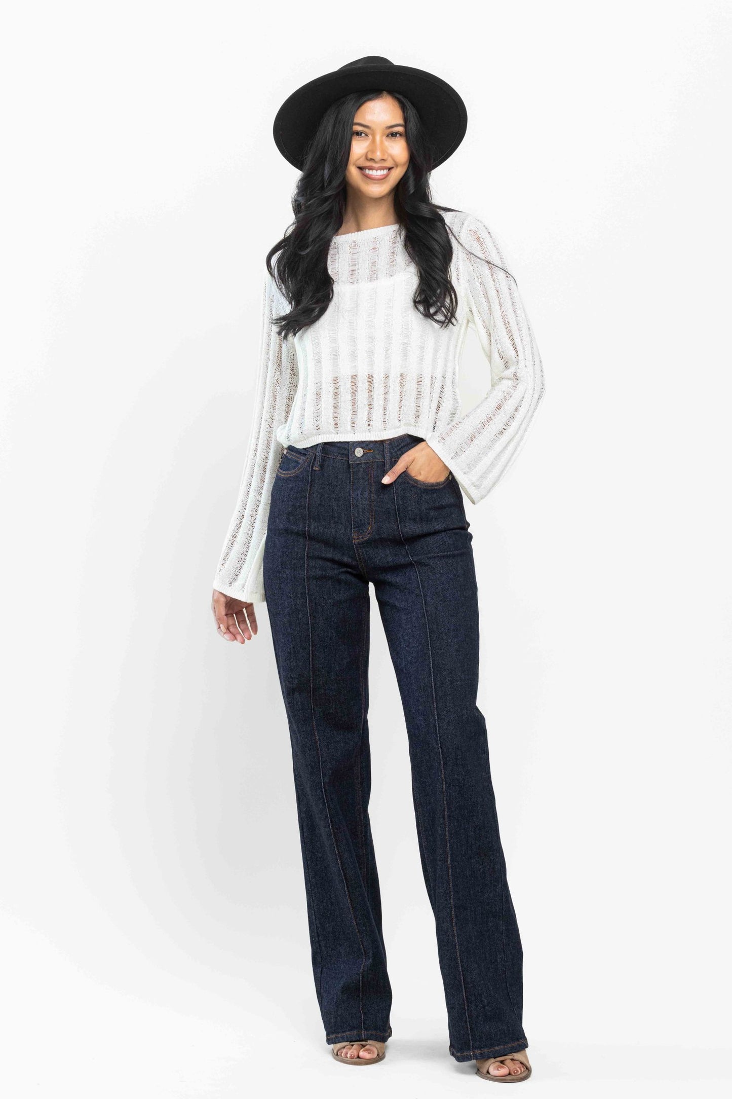 JudyBlue - Front Seam Wide Leg