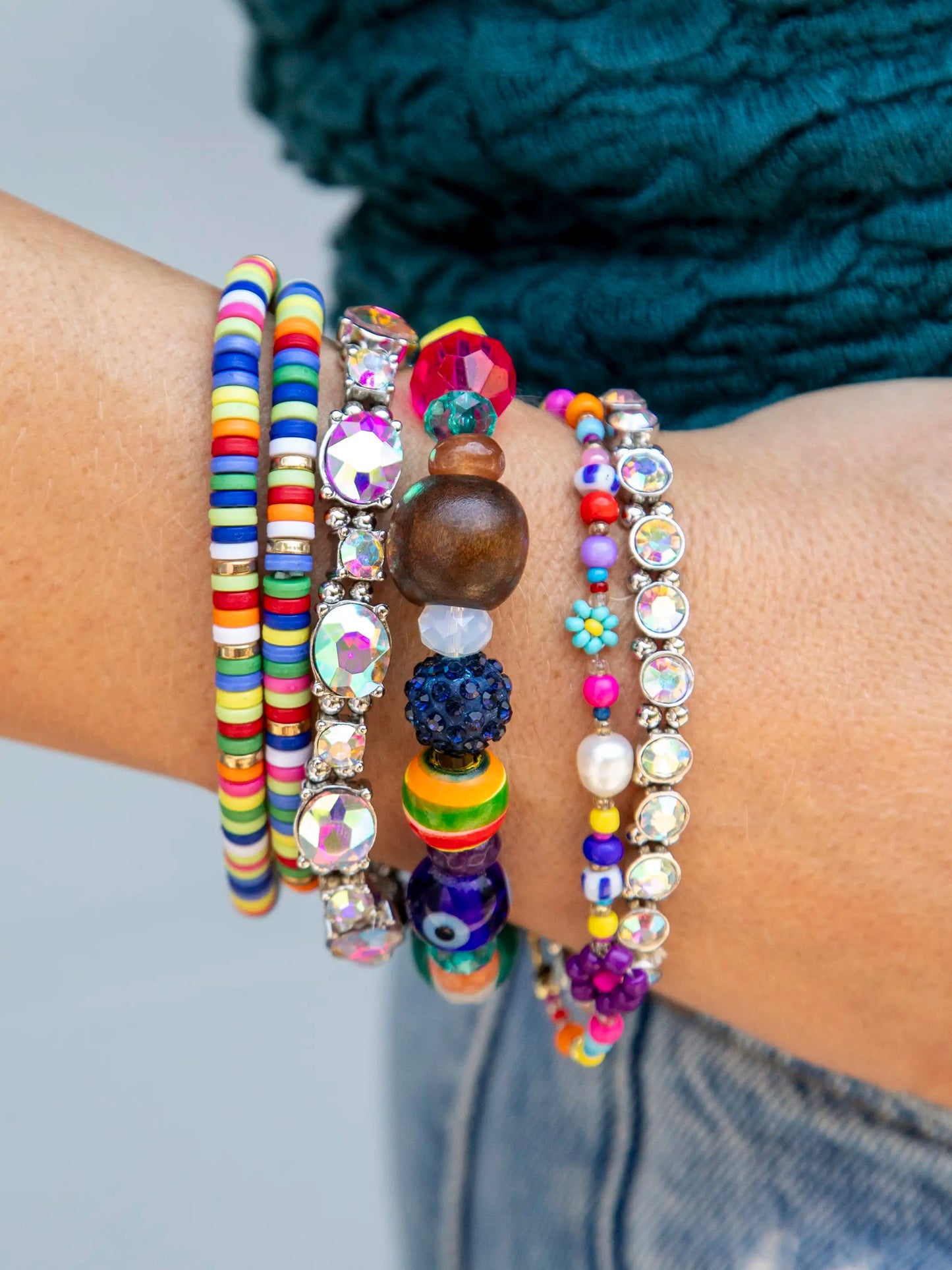 Natural Life - Rhinestone Bracelet Set