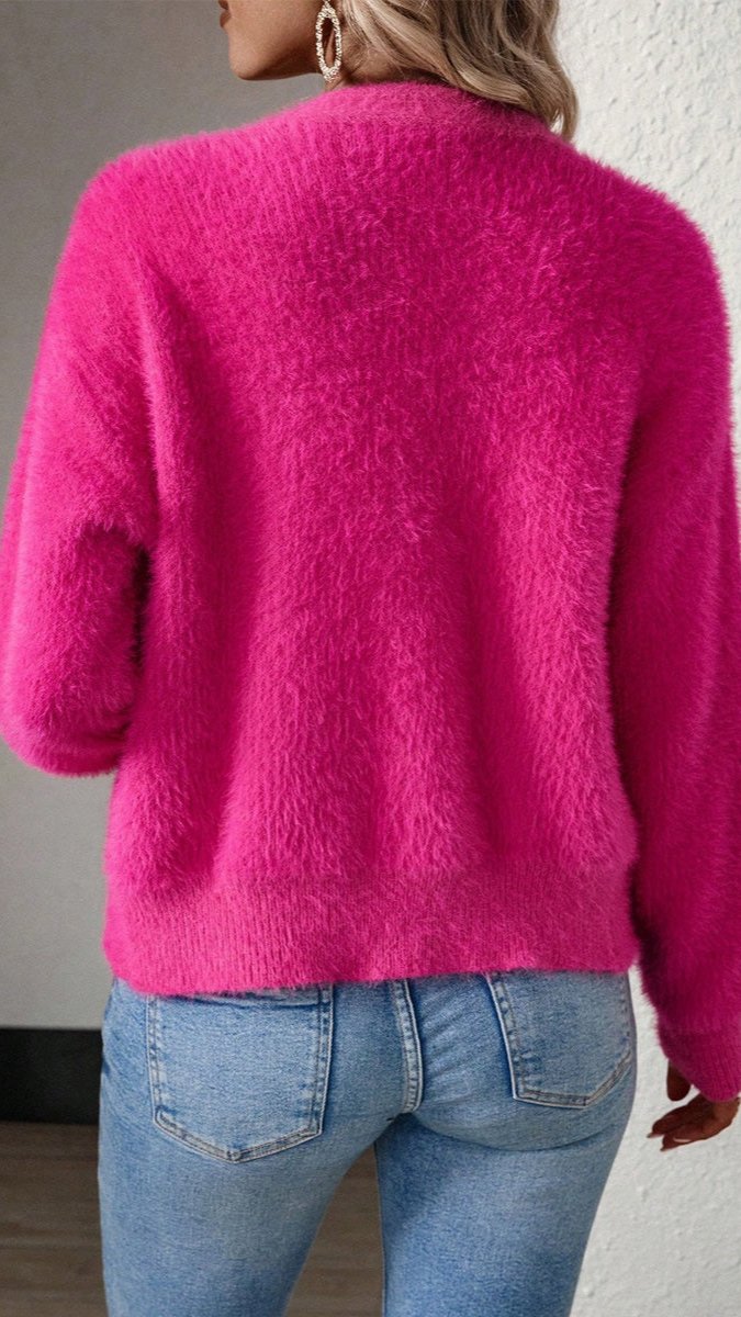 Fuzzy Fleece Cardigan