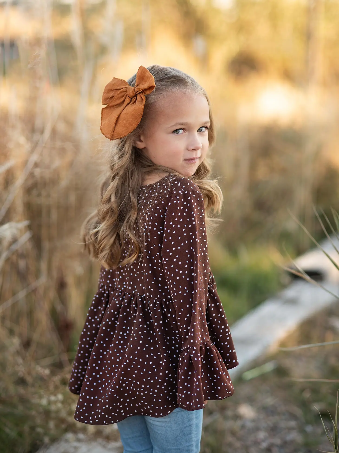 Girls Hi Lo Ruffle Shirt