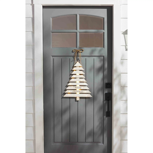 MudPie - Light Up Tree Door Hanger
