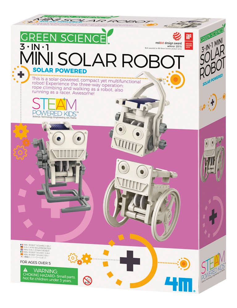 Mini Solar Robot 3 In 1 DIY STEM Science Project – Lock & Key Boutique