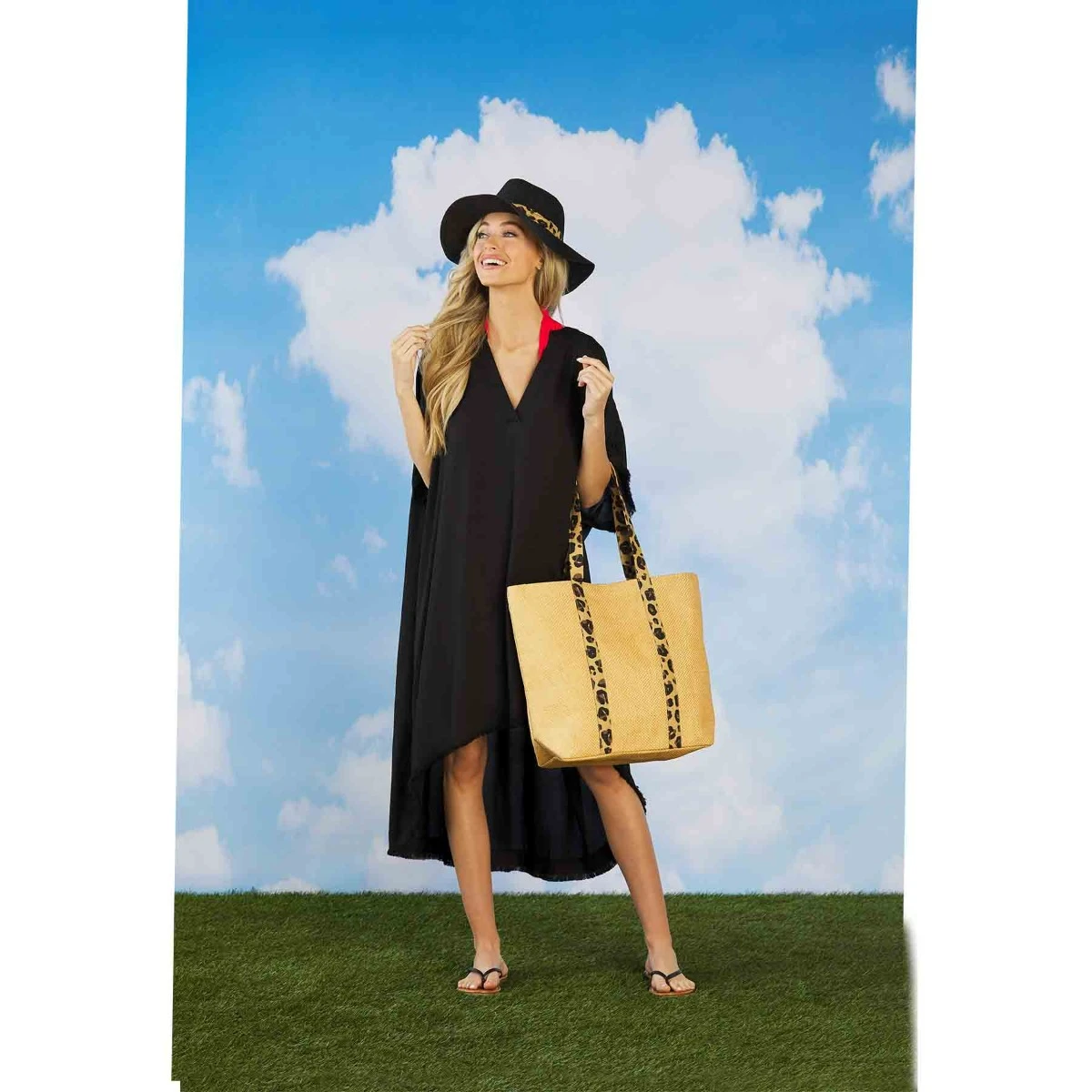 MudPie Tote & Sun Hat set