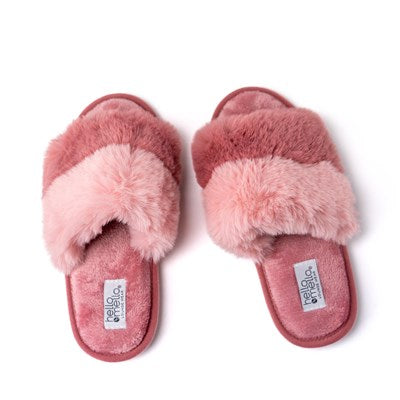 HelloMello Cotton Candy Puff Slippers