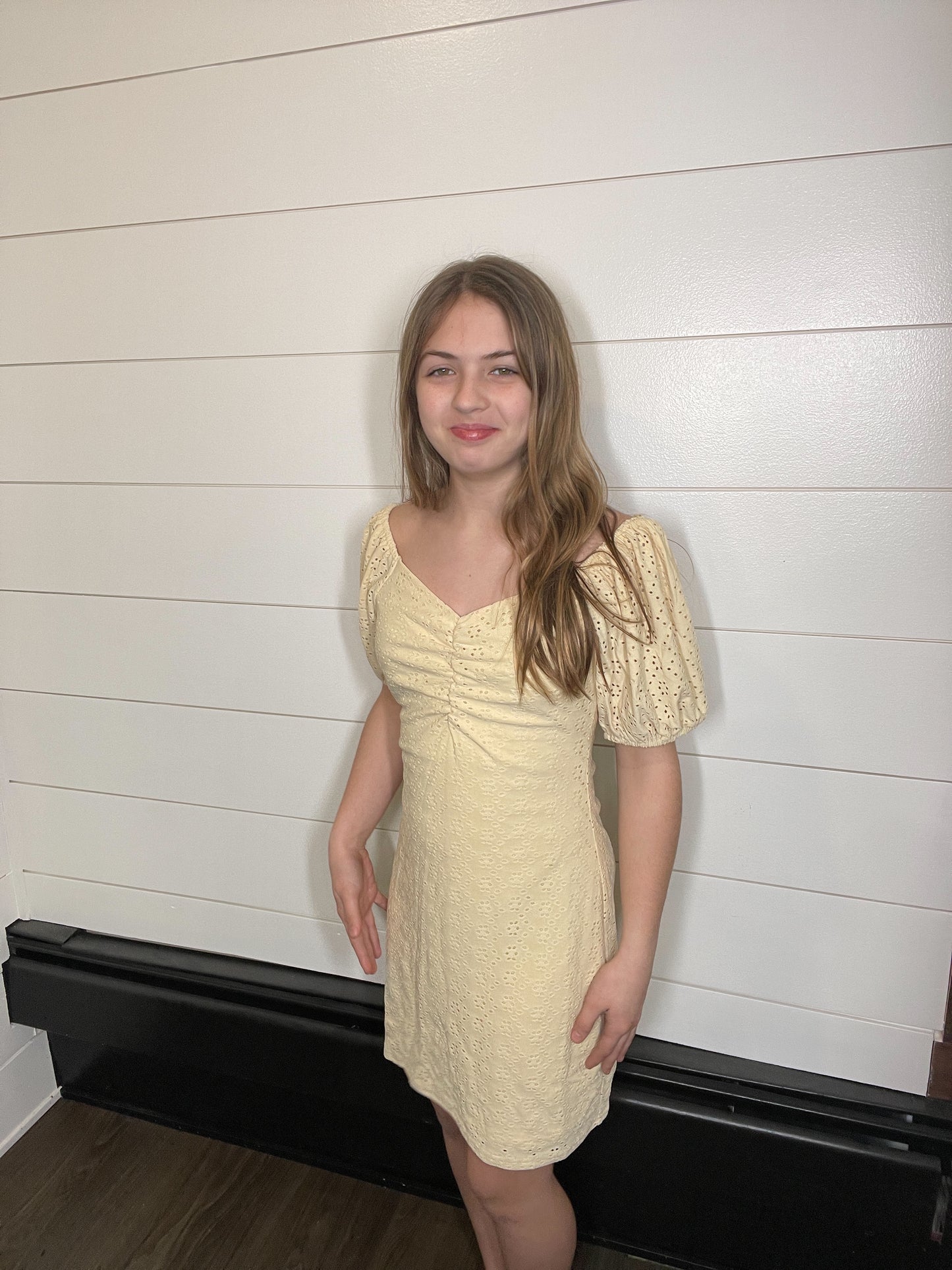 Embroidered Eyelet Dress