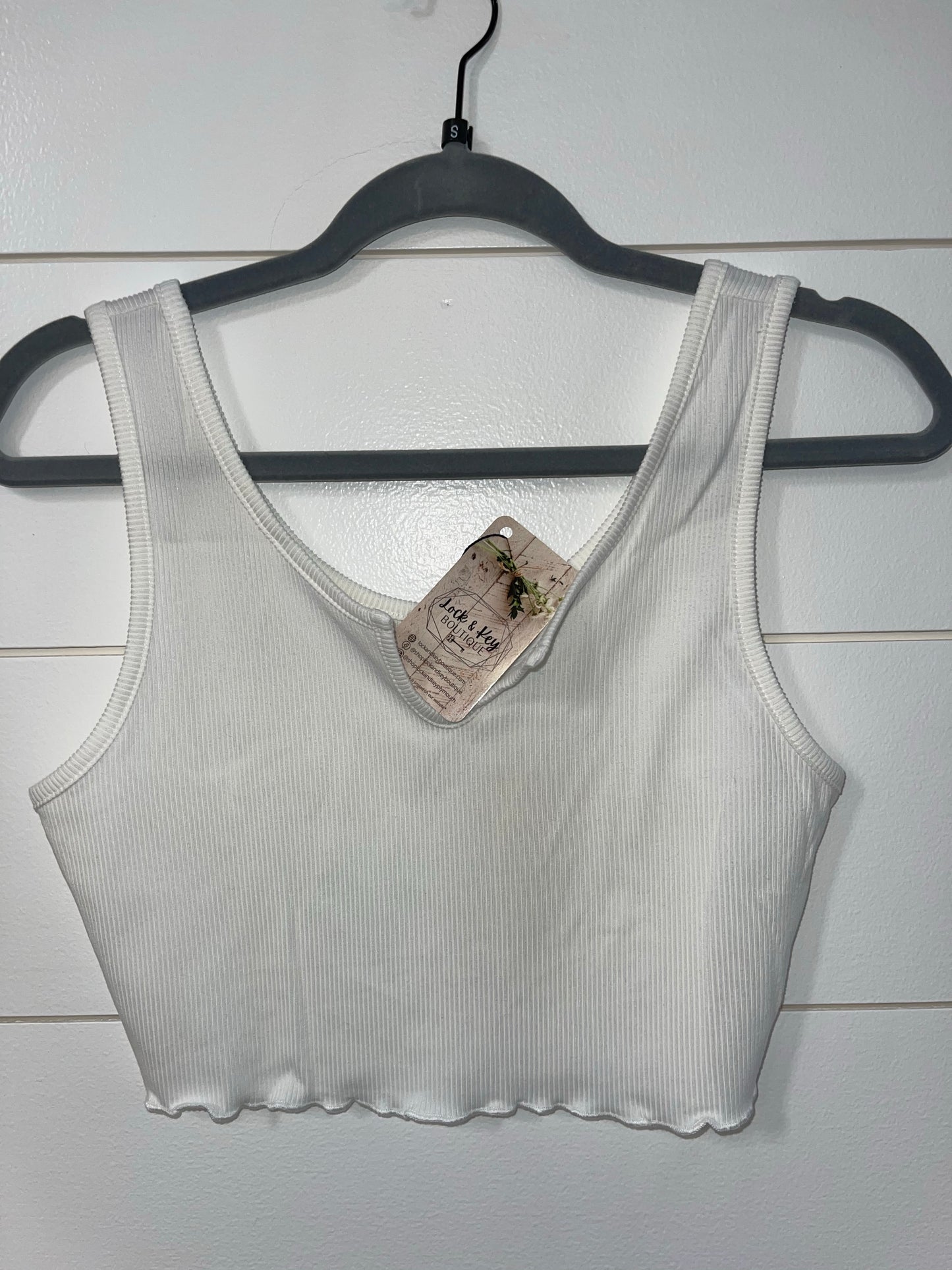 Ribbed Crop Tank