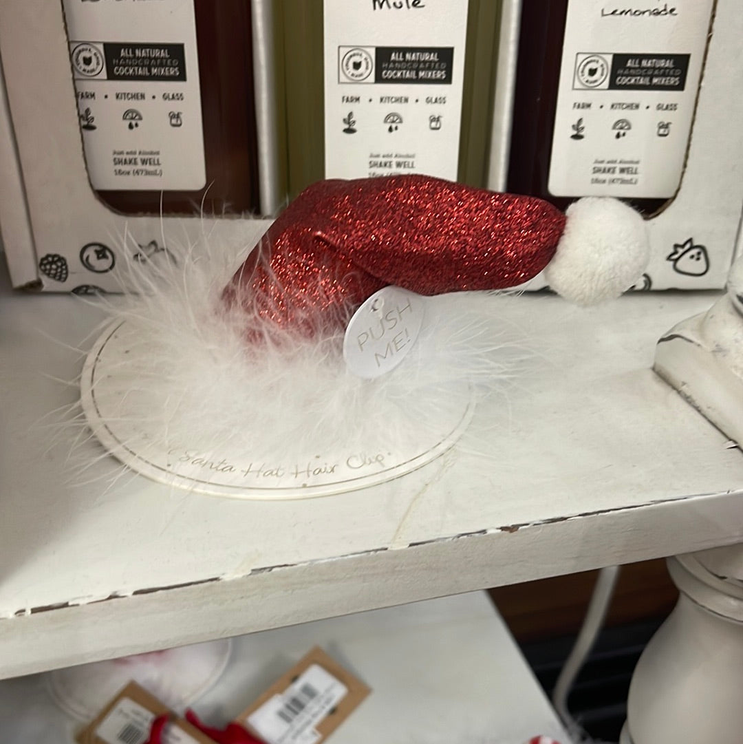 MudPie Santa Musical Hat Clip