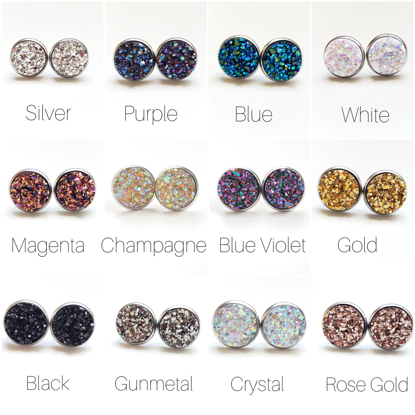 Spiffy & Splendid Druzy Studs