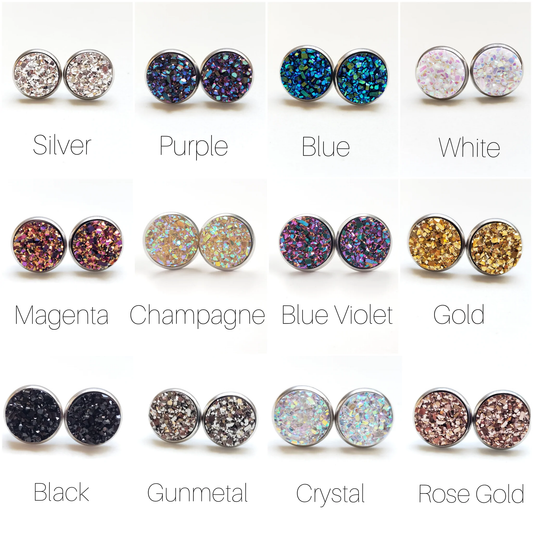 Spiffy & Splendid Druzy Studs