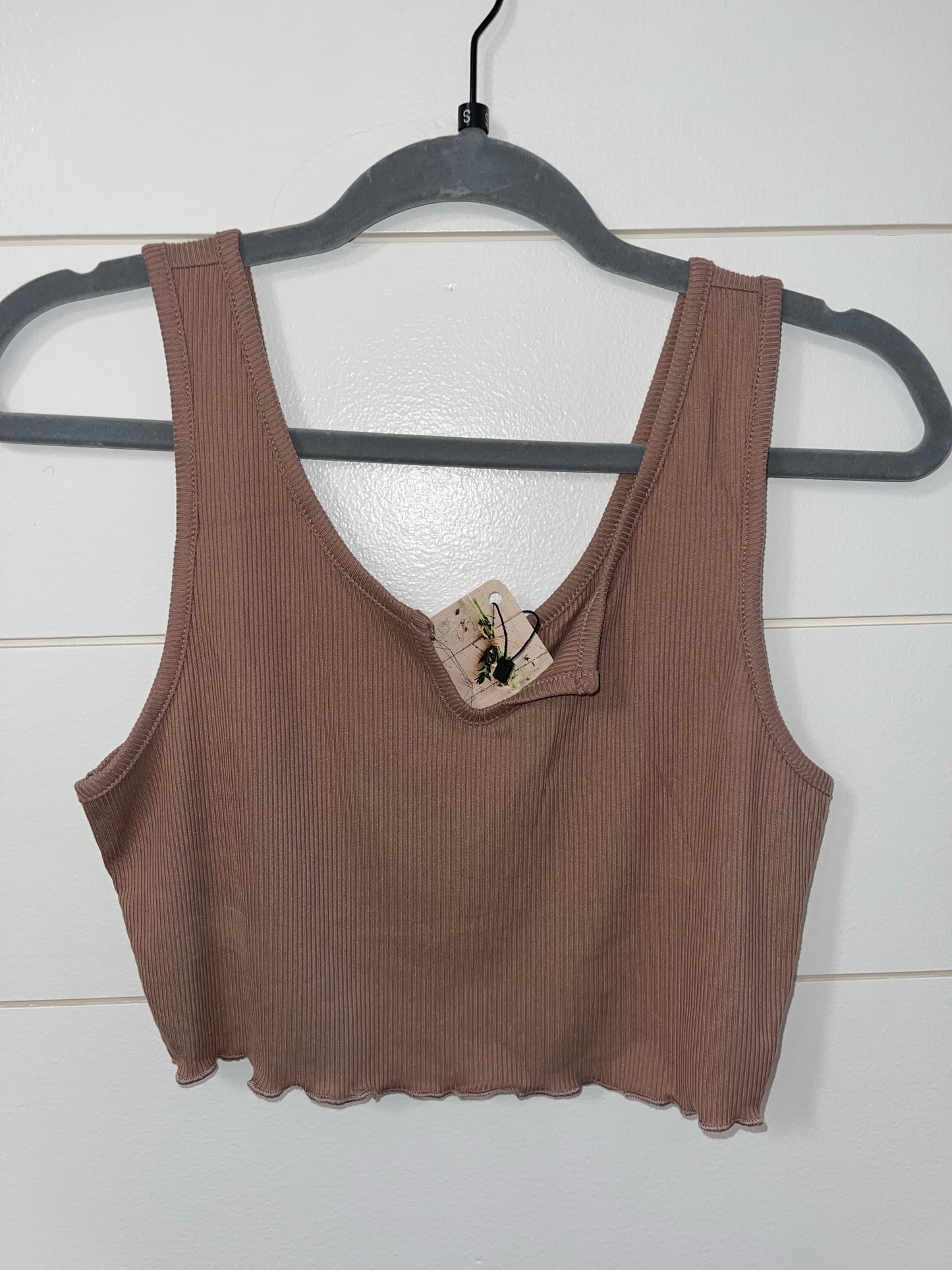 Ribbed Crop Tank
