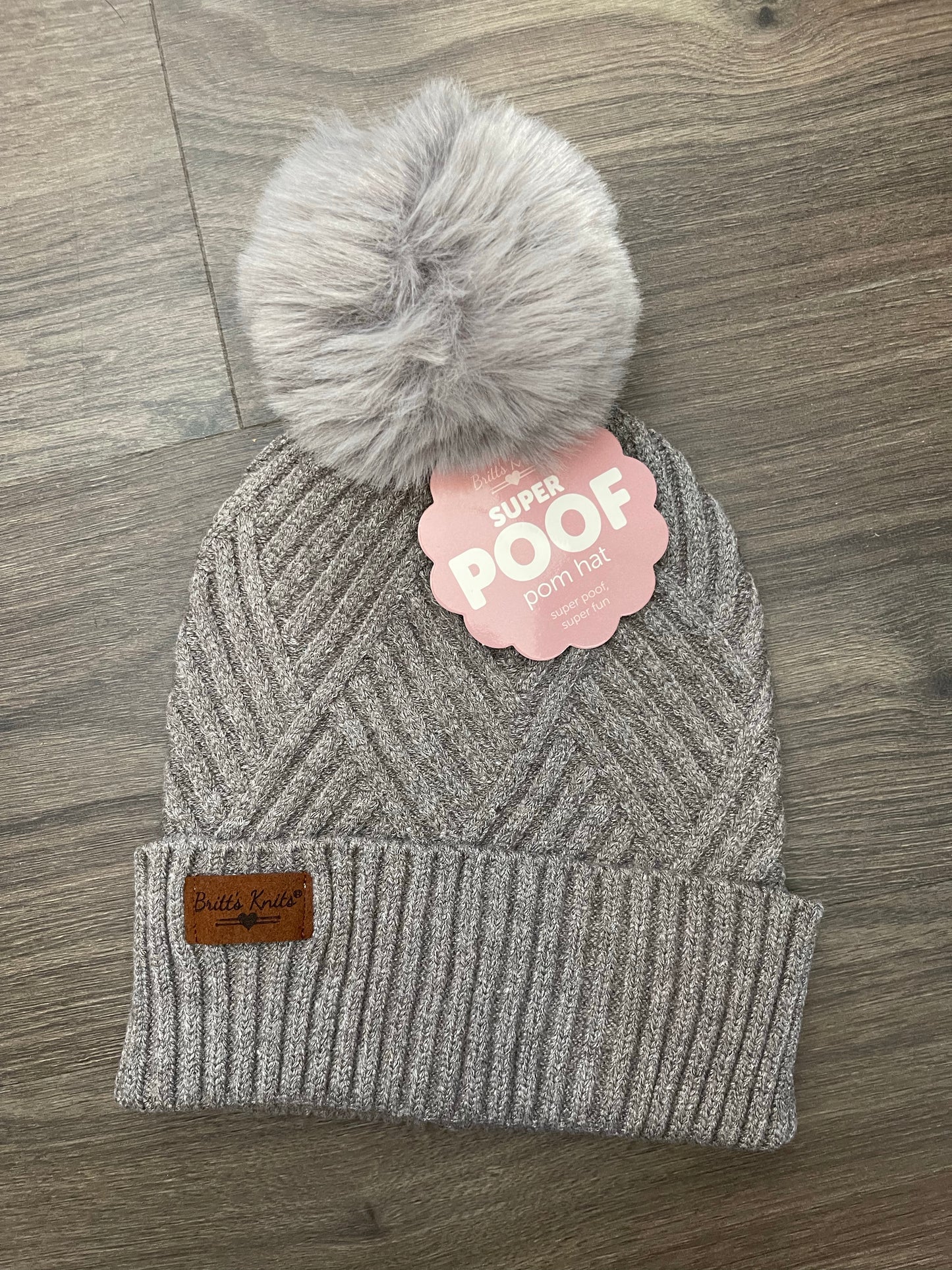 Britt's Knits Super POOF Pom Hats