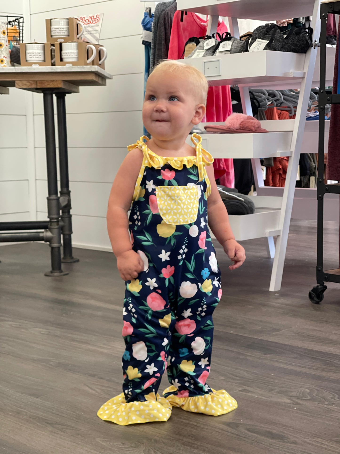 GIRLS Pink & Yellow Romper