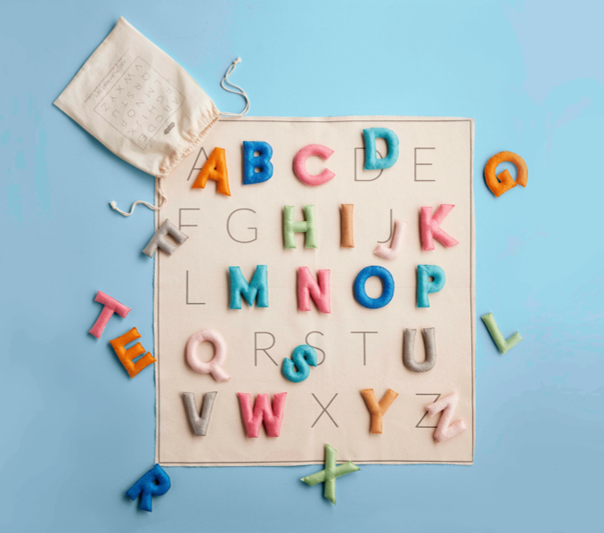 MudPie Felt Letter Matching Game