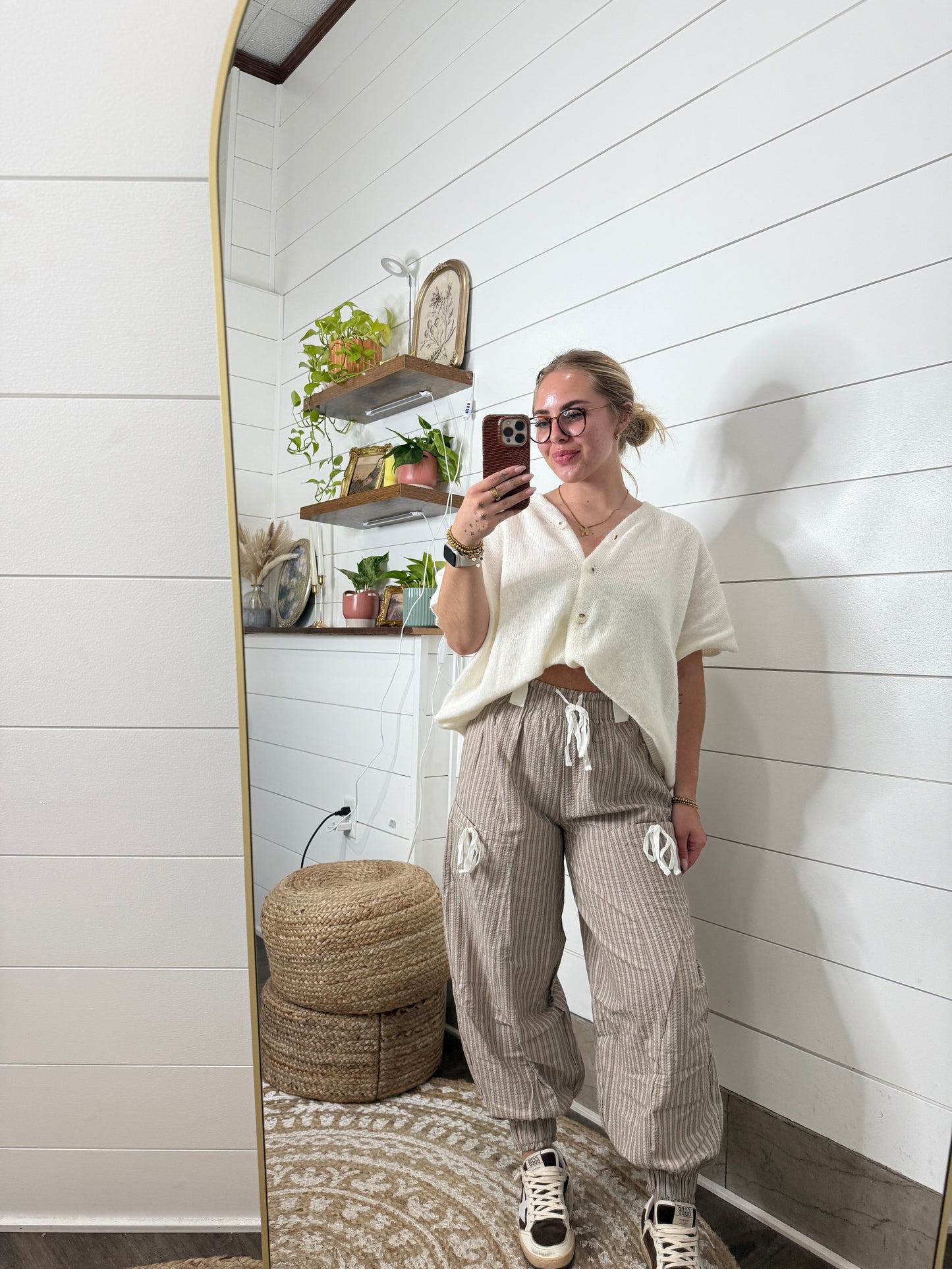 Striped Lantern Pants