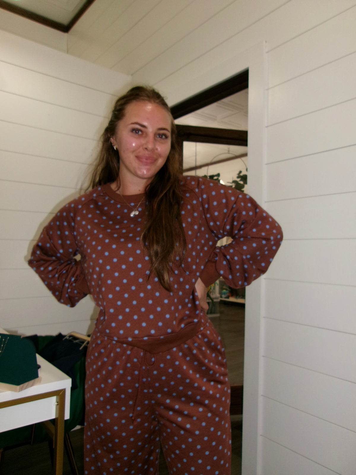 Polka Dot Sweat Set