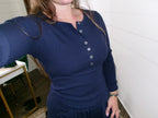 Ribbed Henley Long Sleeve