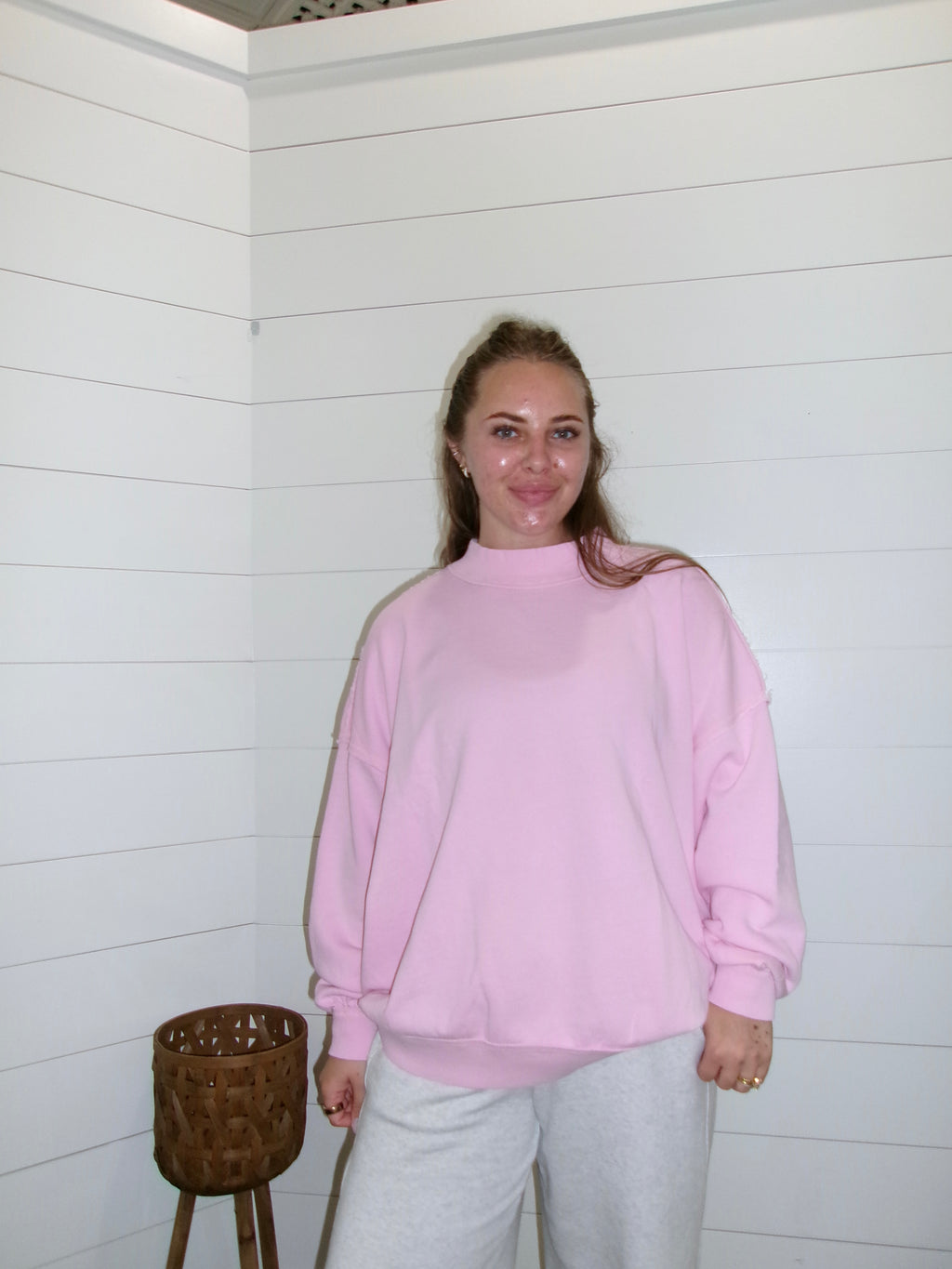 Mineral Washed Mockneck