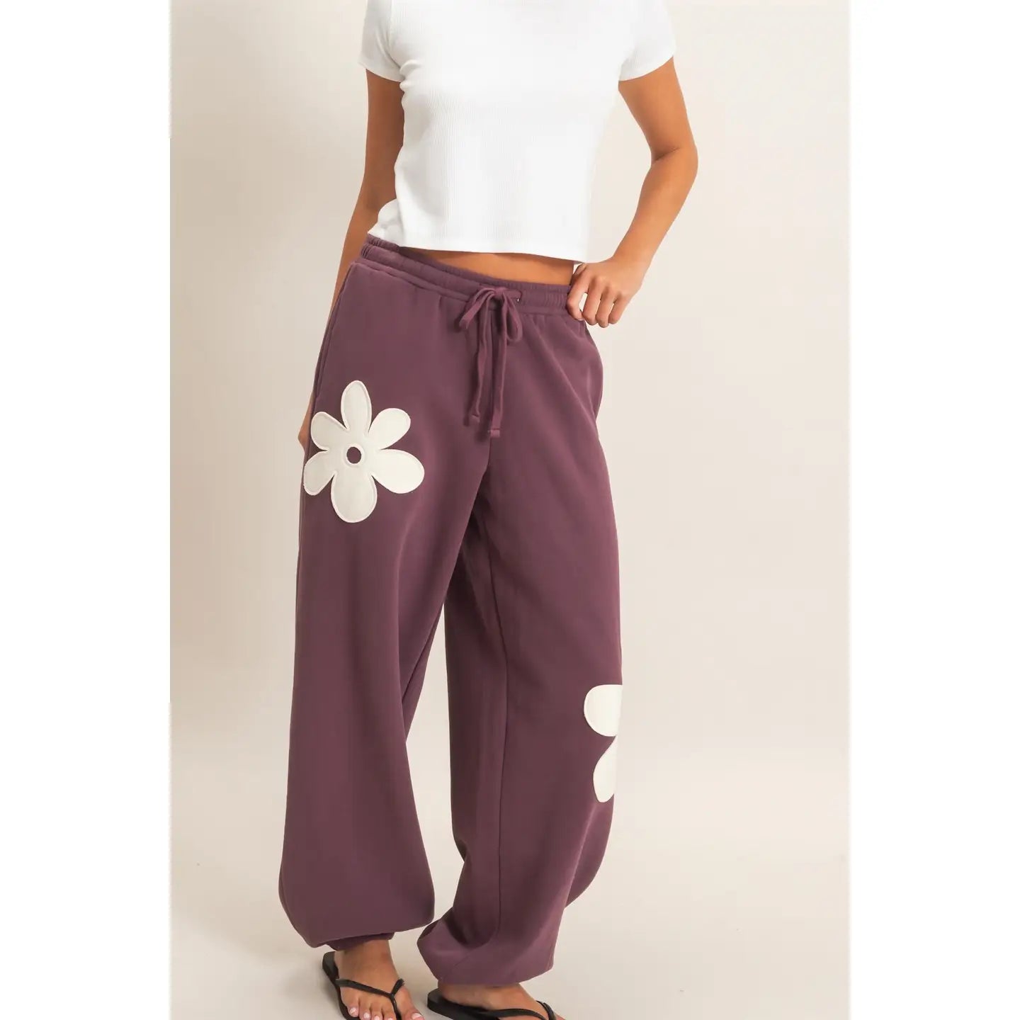 Floral Drawstring Sweats