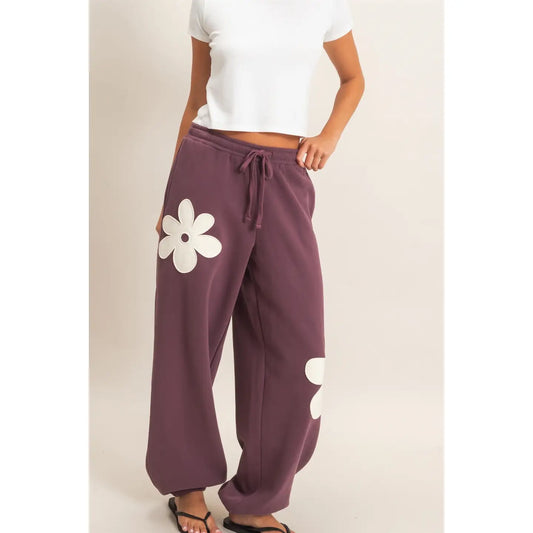 Floral Drawstring Sweats