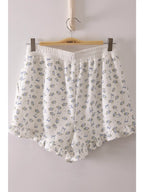 Floral Print Crewneck & Shorts Set