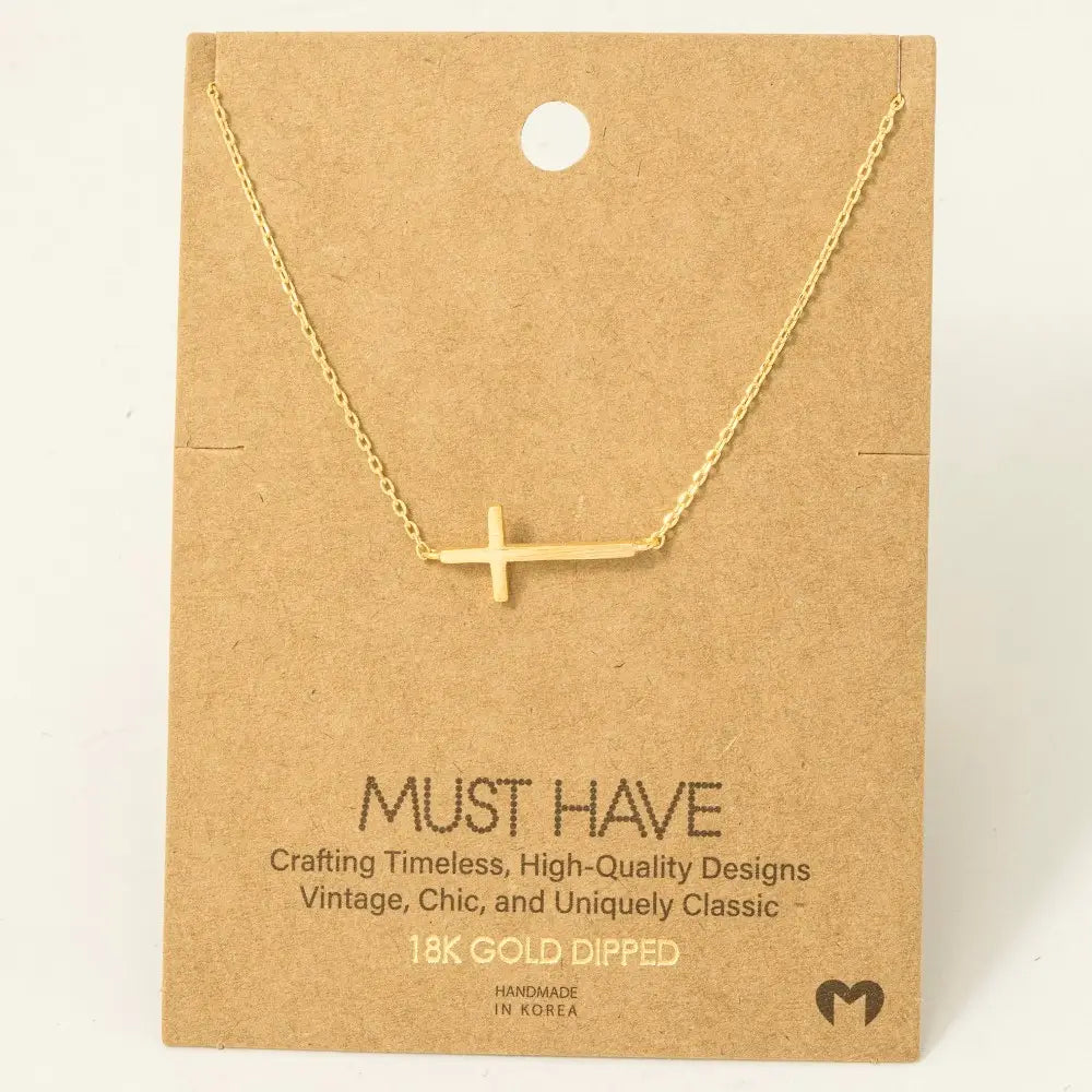 Cross Pendant Necklace