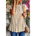 Floral Mock Neck