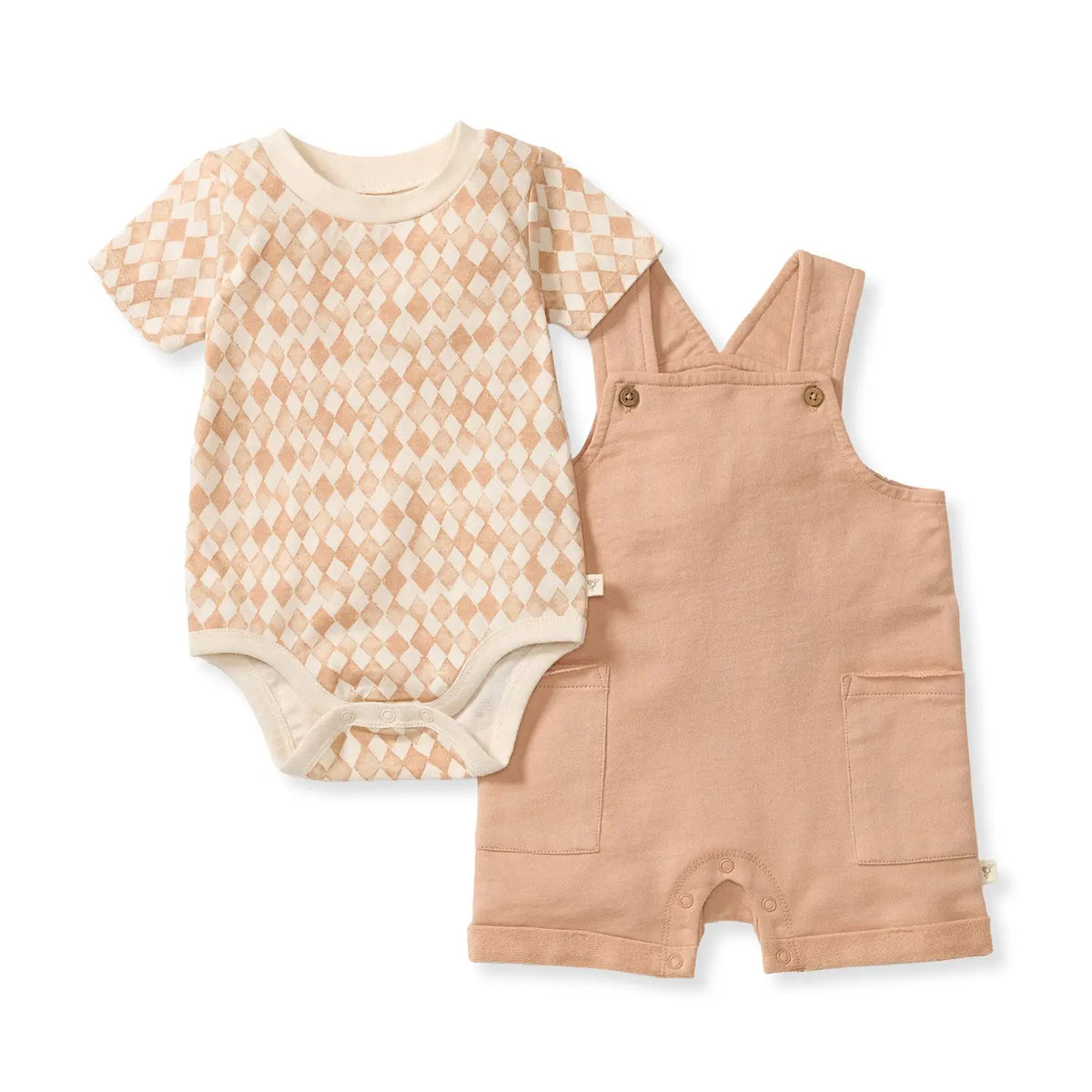 Diamond Tile Boy Romper