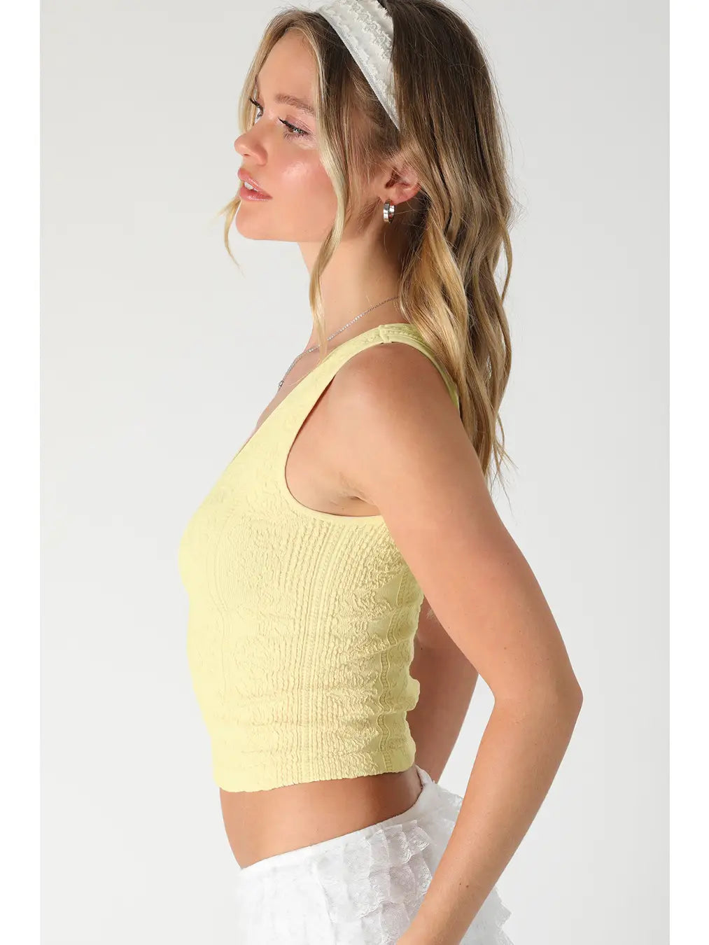 NikiBiki Reversible Lace Textured Top