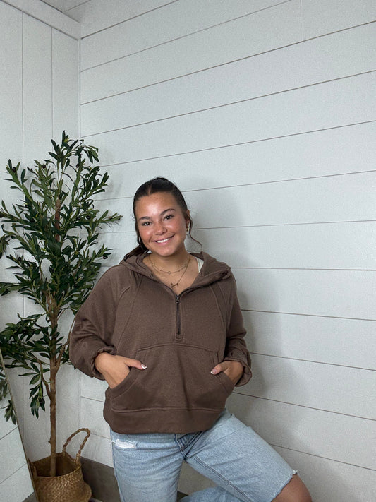 Rae Mode Cropped Quarter Zip