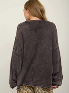 Washed Crewneck Sweater