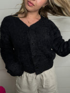 Fuzzy Fleece Cardigan
