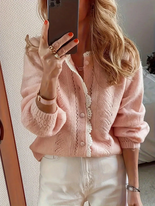 Lace trim Cardigan
