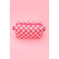 Checkered Makeup Bag
