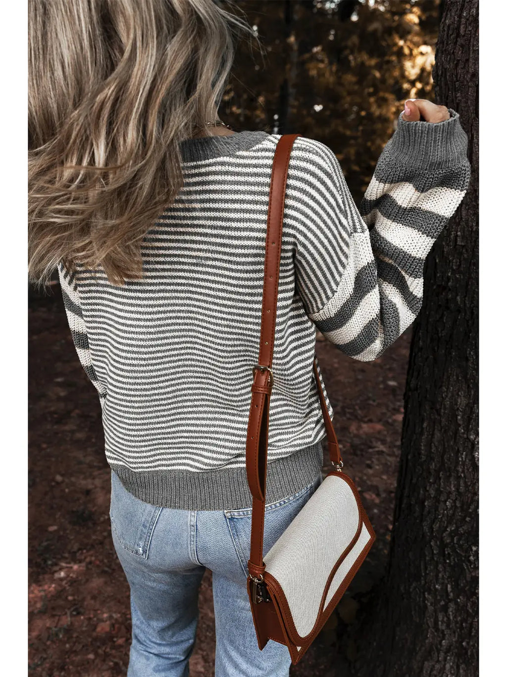 Striped Patchwork Sweater