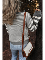 Striped Patchwork Sweater