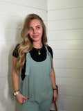 Sleeveless Overall Romper
